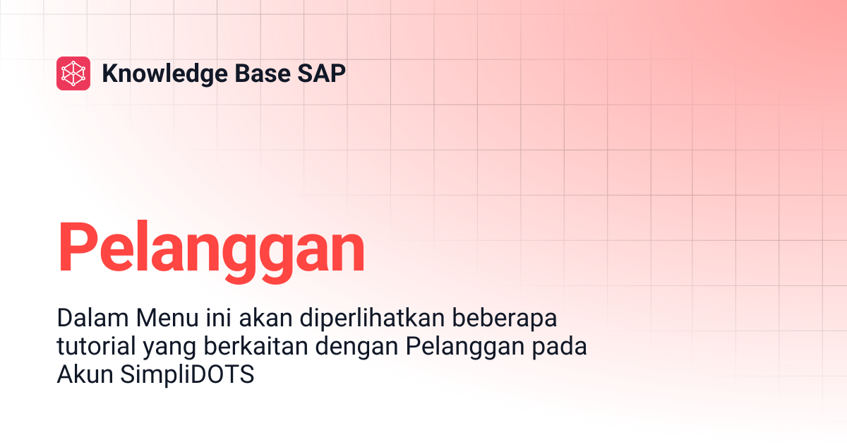 Pelanggan | Knowledge Base SAP