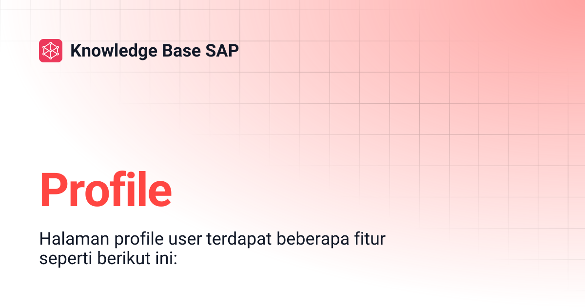 Profile | Knowledge Base SAP