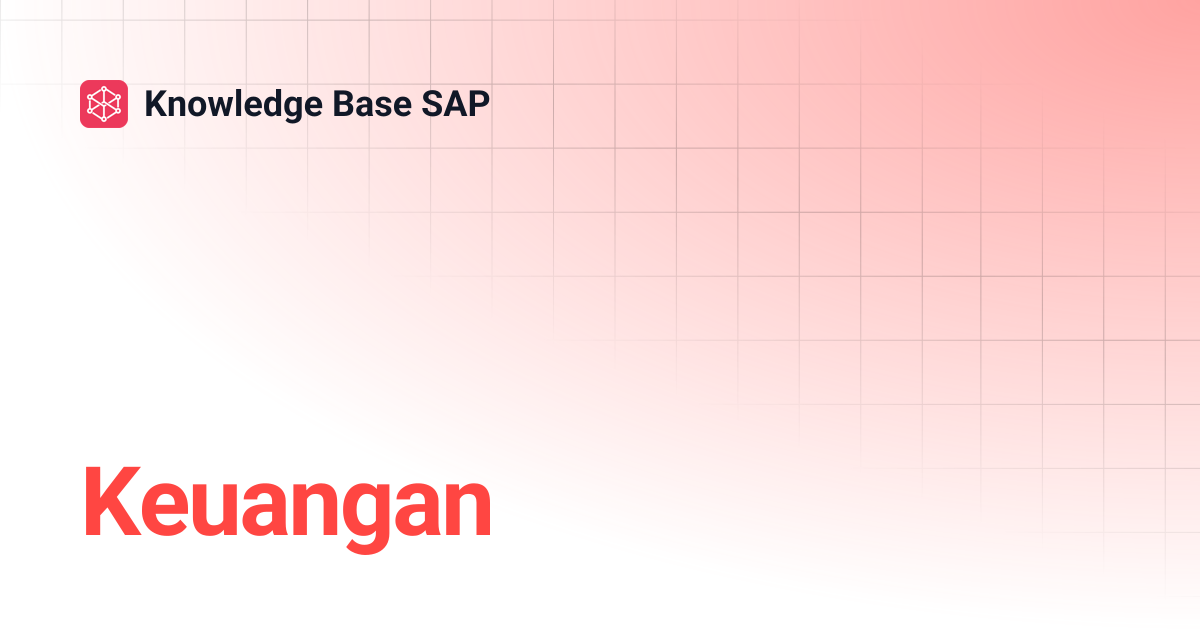 Keuangan | Knowledge Base SAP