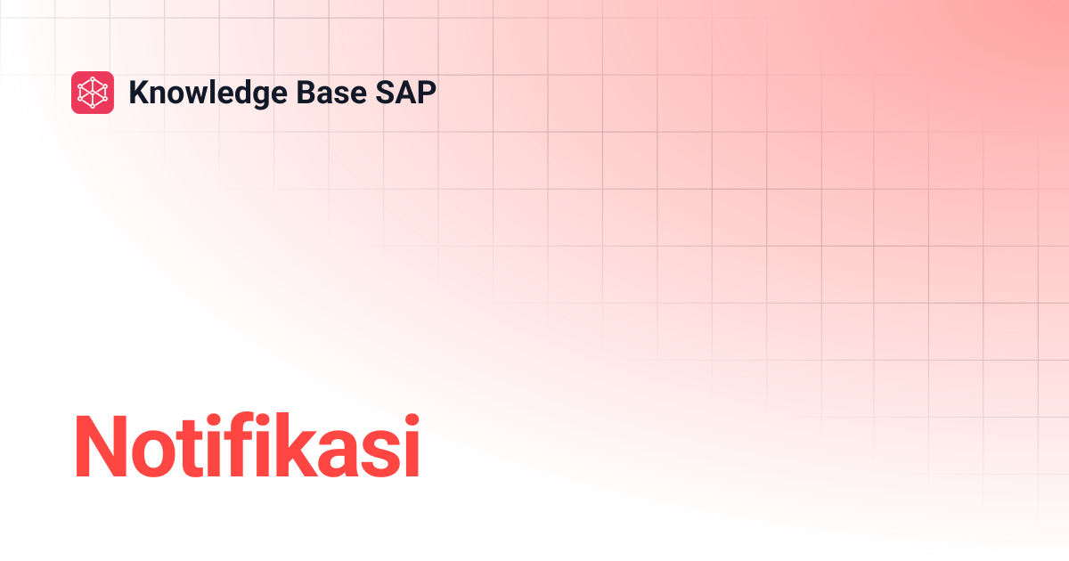 Notifikasi | Knowledge Base SAP