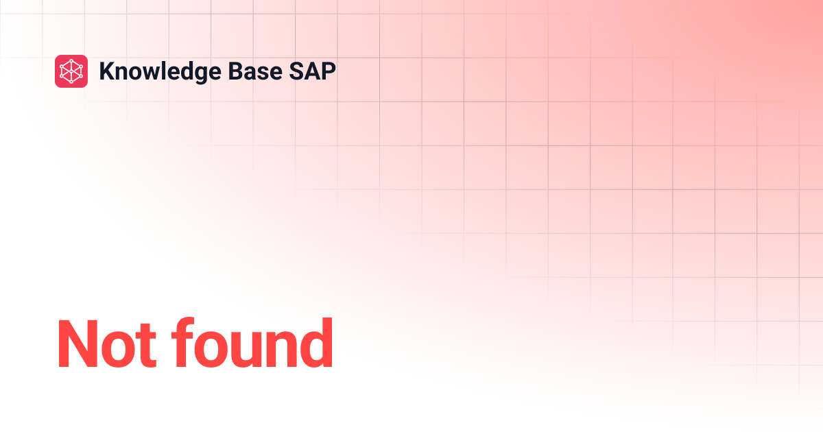 Pengaturan Umum | Knowledge Base SAP
